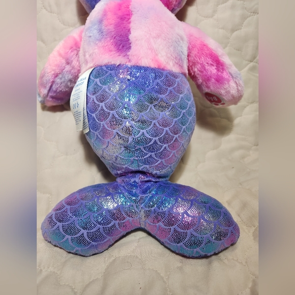 Build a Bear Magical Mer-Bear Mermaid Plush 17” 2020 Retired BABW Stuffed Animal - Picture 7 of 11